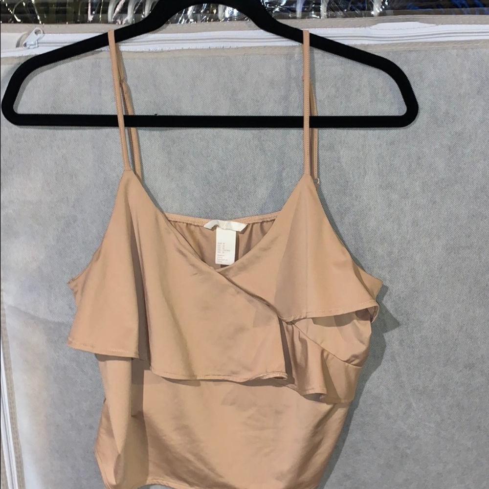 H&M Champagne Colored Tank Top Size M